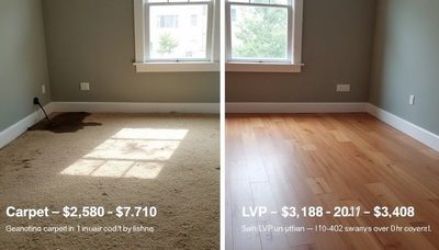 Carpet vs. LVP in a 430sqft Studio — 10-Year Cost Model