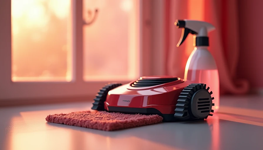 Illustration for window cleaning robot