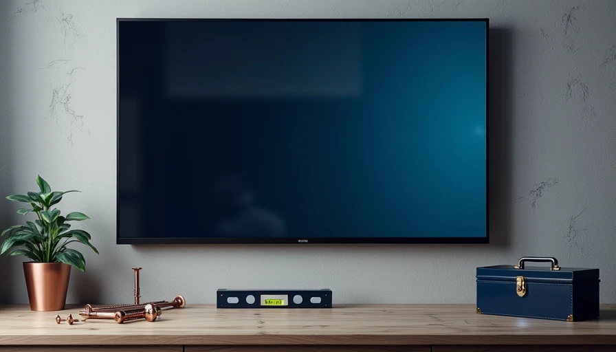 Visual context for tv wall mount wall