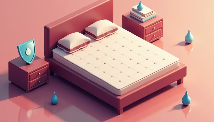 Illustration for king size waterproof mattress cover