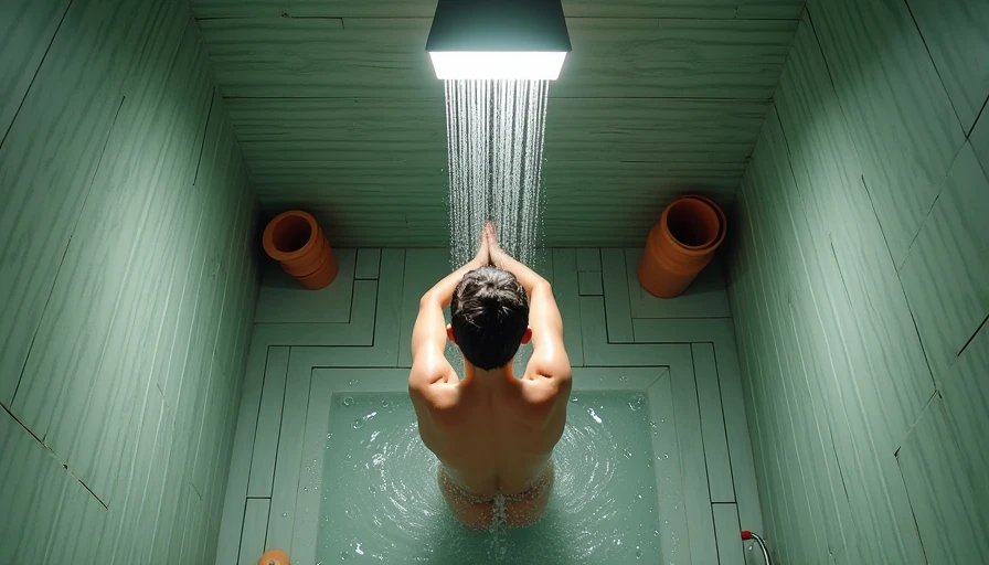 Illustration for waterproof shower lamp