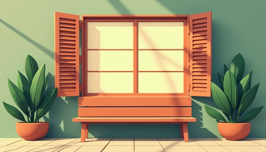 Visual context for window seat bench