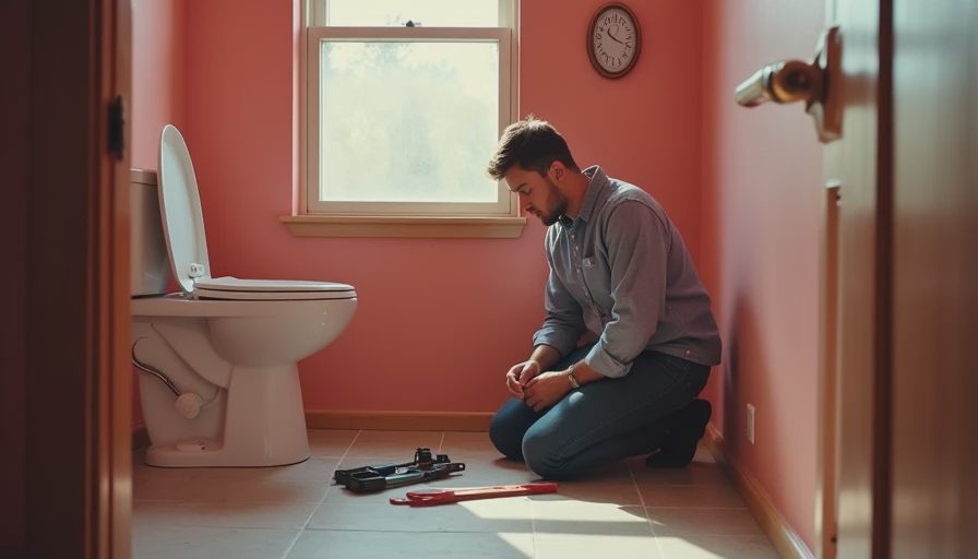 Visual context for home repair toilet